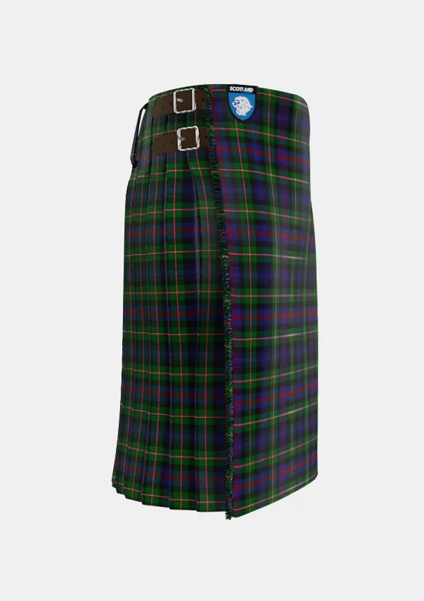 Traditional_Morgan_Tartan_kilt_right_image_with_pleated_design_and_adjustable_buckles_for_men