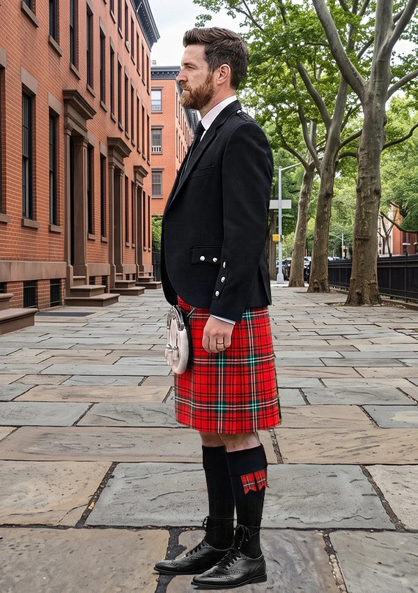 Traditional_Morrison_Red_Tartan_Kilt_and_Argyle_Jacket_Kilt_Outfit_left_image