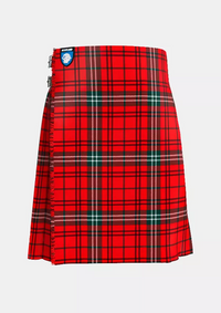 Traditional_Morrison_Red_Tartan_kilt_front_image_with_pleated_design_and_adjustable_buckles_for_men