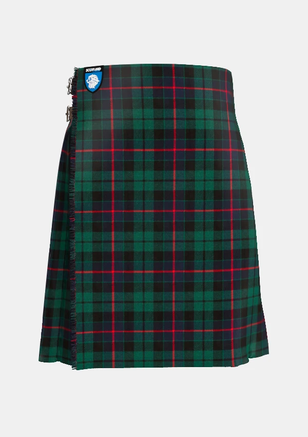 Traditional_Morrison_tartan_front_image_with_pleated_design_and_adjustable_buckles_for_men