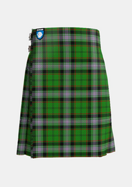 Traditional_Moss_Tartan_kilt_6063_front_image_with_pleated_design_and_adjustable_buckles_for_men