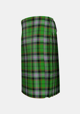 Traditional_Moss_Tartan_kilt_6063_left_image_with_pleated_design_and_adjustable_buckles_for_men