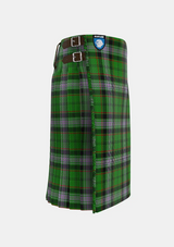 Traditional_Moss_Tartan_kilt_6063_right_image_with_pleated_design_and_adjustable_buckles_for_men
