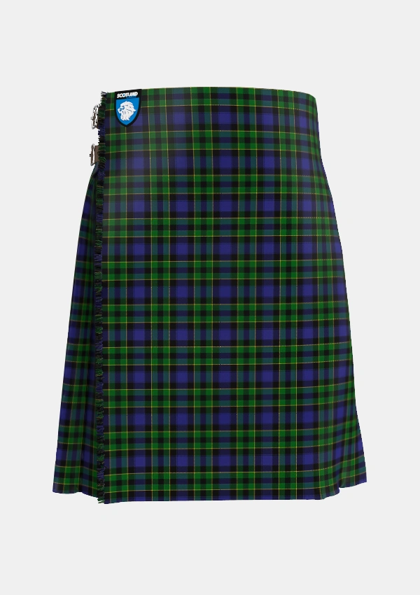 Traditional_Mowat_2_Tartan_258_kilt_front_image_with_pleated_design_and_adjustable_buckles_for_men