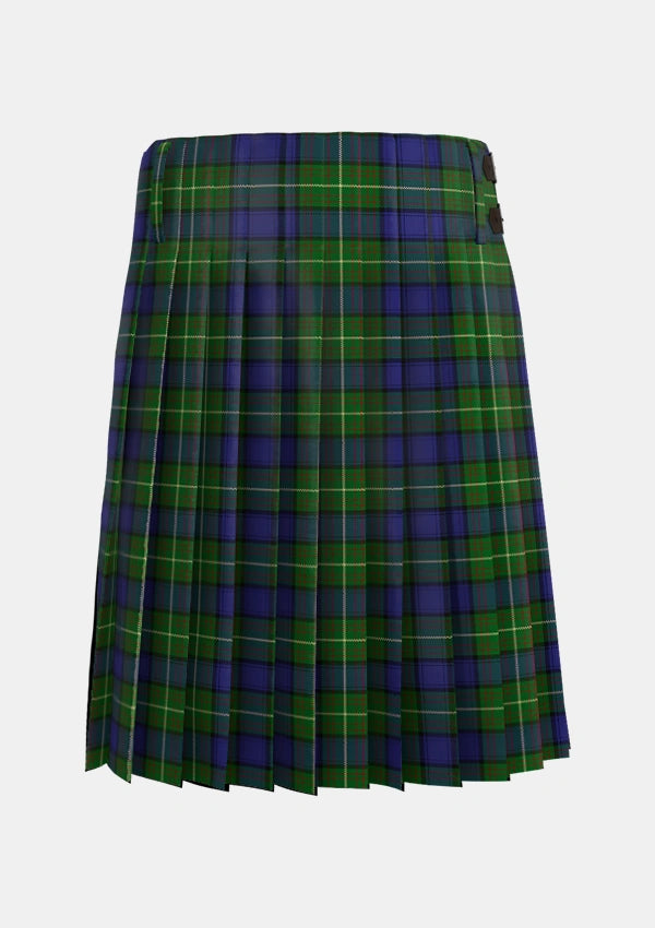 Traditional_Mulcahy_Tartan_7264_kilt_back_image_with_pleated_design_and_adjustable_buckles_for_men
