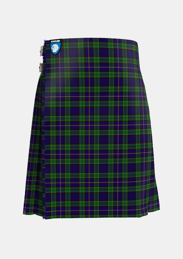 Traditional_Mulholland_Personal_Tartan_5649_kilt_front_image_with_pleated_design_and_adjustable_buckles_for_men