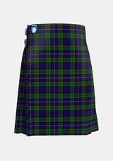 Traditional_Mulholland_Tartan_kilt_front_image_with_pleated_design_and_adjustable_buckles_for_men