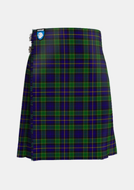 Traditional_Mulholland_Tartan_kilt_front_image_with_pleated_design_and_adjustable_buckles_for_men