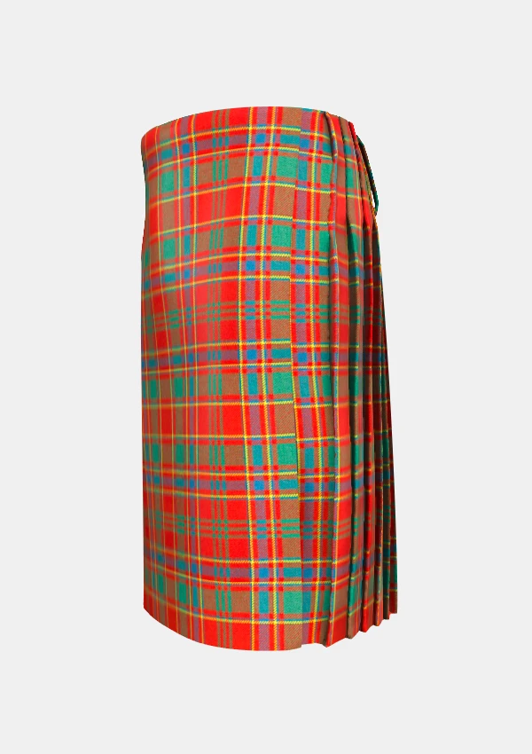 Traditional_Munro_tartan_left_image_with_pleated_design_and_adjustable_buckles_for_men