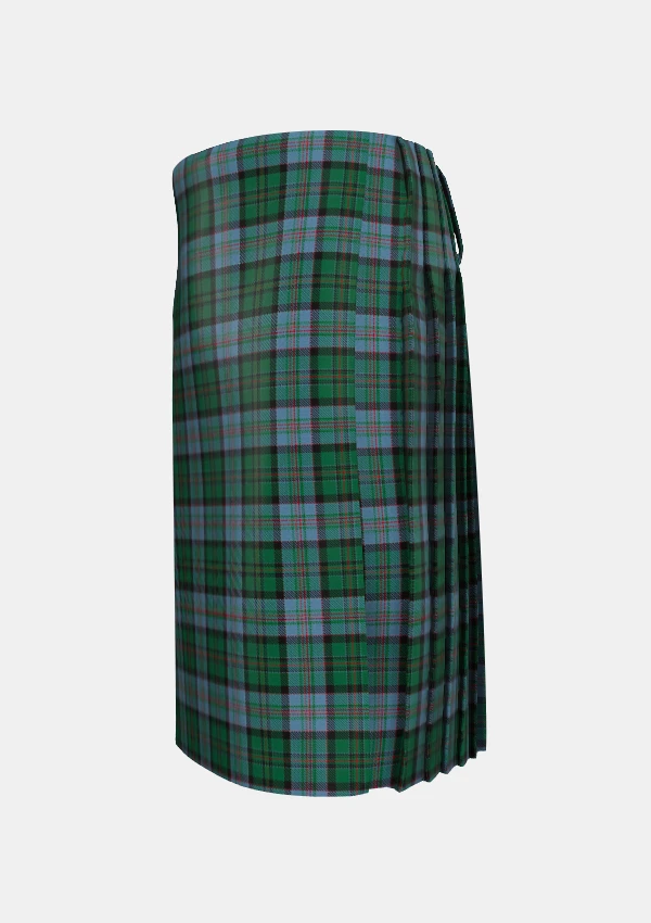 Traditional_Munster_Tartan_kilt_4061_left_image_with_pleated_design_and_adjustable_buckles_for_men