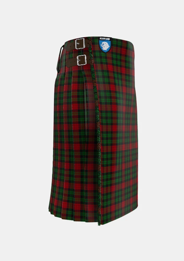 Traditional_Murdoch_Tartan_kilt_5646_right_image_with_pleated_design_and_adjustable_buckles_for_men