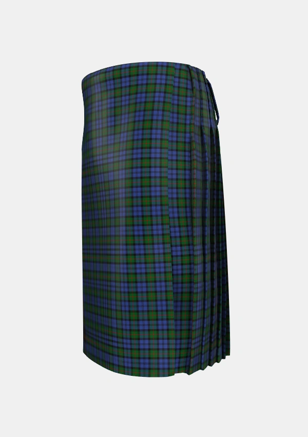 Traditional_Murray_1810_Tartan_271_kilt_left_image_with_pleated_design_and_adjustable_buckles_for_men