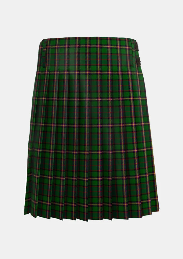 Traditional_Nelson_Patrick_tartan_kilt_back_image_with_pleated_design_and_adjustable_buckles_for_men