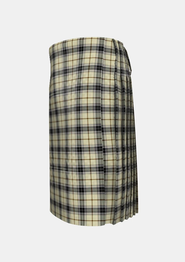 Traditional_New_Forest_Winter_Tartan_12769_kilt_left_image_with_pleated_design_and_adjustable_buckles_for_men