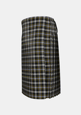 Traditional_Newcastle_Tartan_kilt_3984_left_image_with_pleated_design_and_adjustable_buckles_for_men