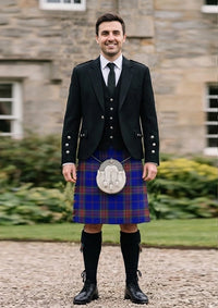 Traditional_Nicholson_W_J_Tartan_13748_Kilt_and_Argyle_Jacket_Kilt_Outfit_front_image