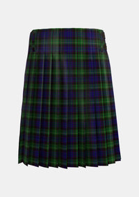 Traditional_Nicolson_Green_Hunting_Tartan_322_kilt_back_image_with_pleated_design_and_adjustable_buckles_for_men