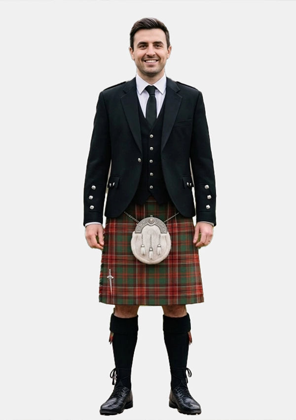 Traditional_Nisbet_tartan_2115_Kilt_and_Argyle_Jacket_Kilt_Outfits_front_image