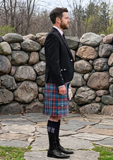 Traditional_Norwegian_Centennial_Tartan_6689_Kilt_and_Argyle_Jacket_Kilt_Outfit_right_image