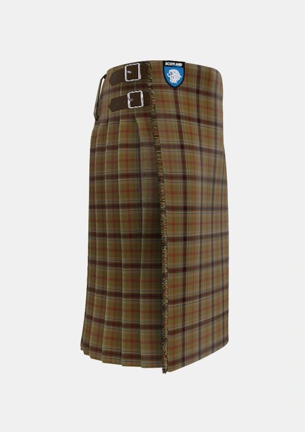 Traditional_OKeefe_Tartan_1176_kilt_right_image_with_pleated_design_and_adjustable_buckles_for_men