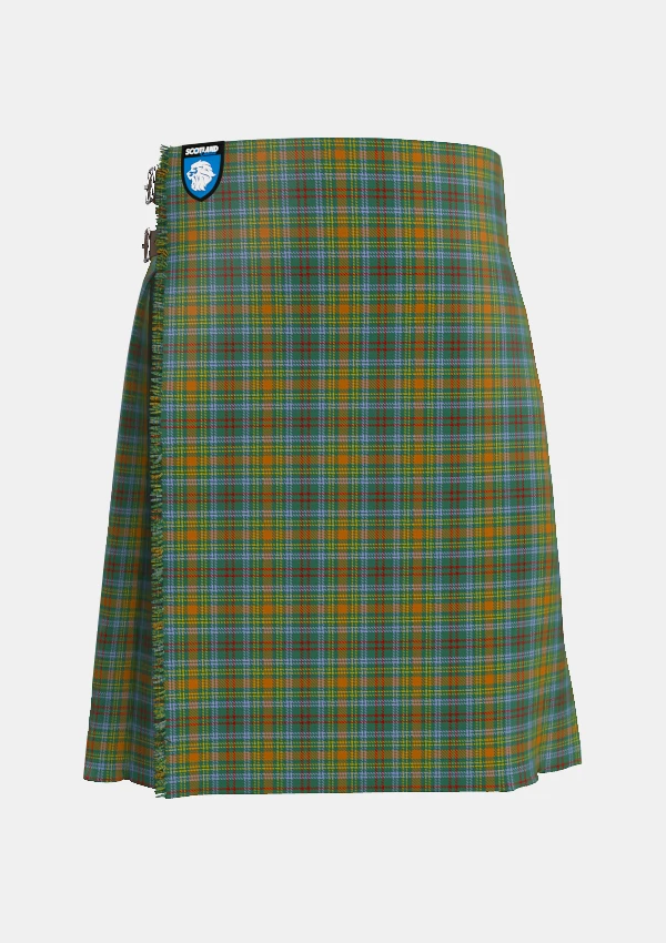 Traditional_O_Brien_Tartan_kilt_front_image_with_pleated_design_and_adjustable_buckles_for_men