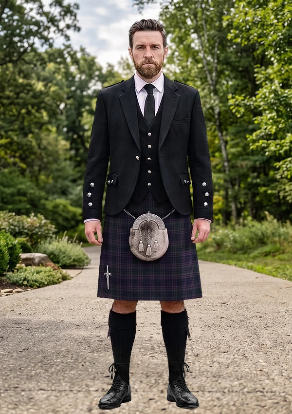 Traditional_O_Connor_Hugh_Tartan_11339_Kilt_and_Argyle_Jacket_Kilt_Outfit_front_image