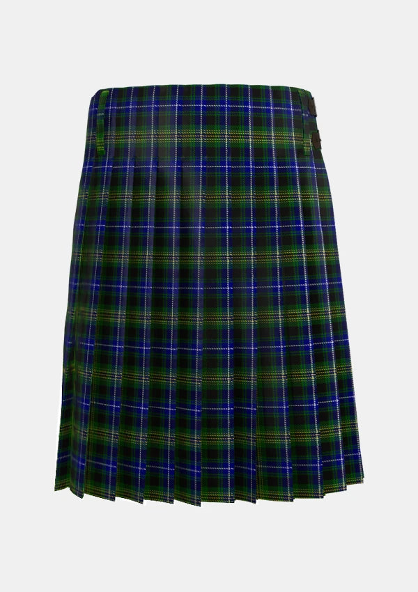 Traditional_O_Doherty_Tartan_kilt_10566_back_image_with_pleated_design_and_adjustable_buckles_for_men