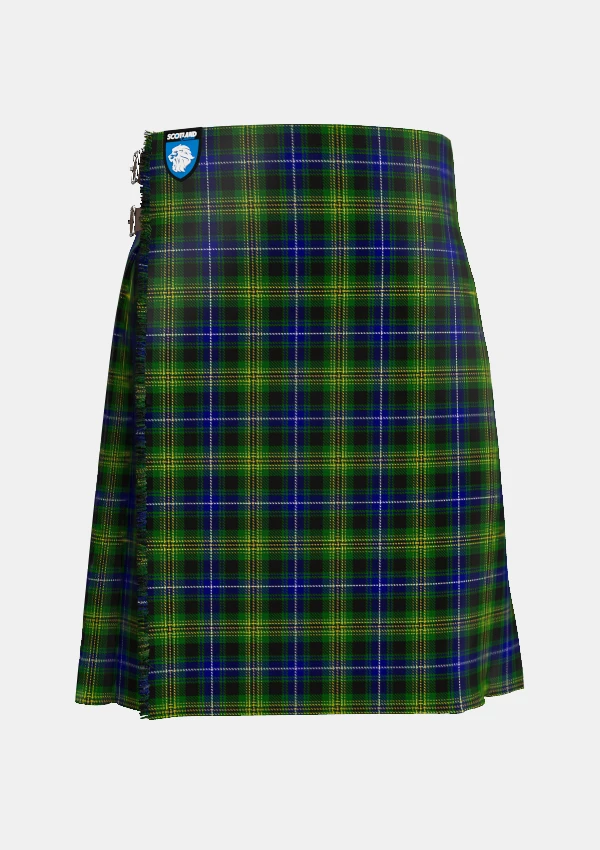 Traditional_O_Doherty_Tartan_kilt_10566_front_image_with_pleated_design_and_adjustable_buckles_for_men