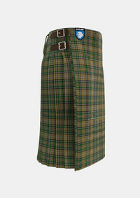 Traditional_O_Farrell_Tartan_kilt_right_image_with_pleated_design_and_adjustable_buckles_for_men