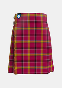 Traditional_O_Meehan_Tartan_kilt_front_image_with_pleated_design_and_adjustable_buckles_for_men