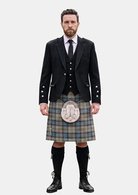Traditional_O_Rourke_Tartan_6755_Kilt_and_Argyle_Jacket_Kilt_Outfits_front_image