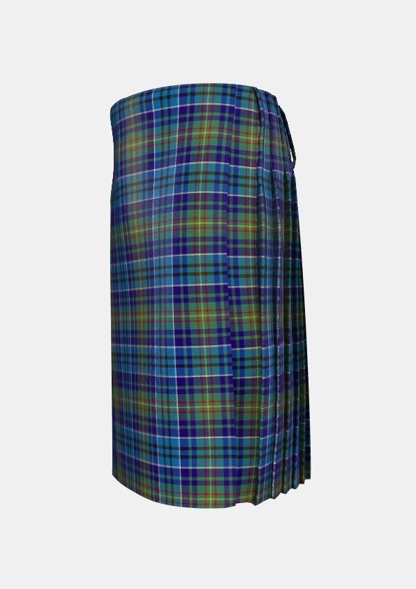 Traditional_O_Sullivan_Tartan_kilt_3311_left_image_with_pleated_design_and_adjustable_buckles_for_men