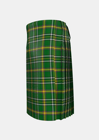 Traditional_Offaly_County_Tartan_kilt_left_image_with_pleated_design_and_adjustable_buckles_for_men