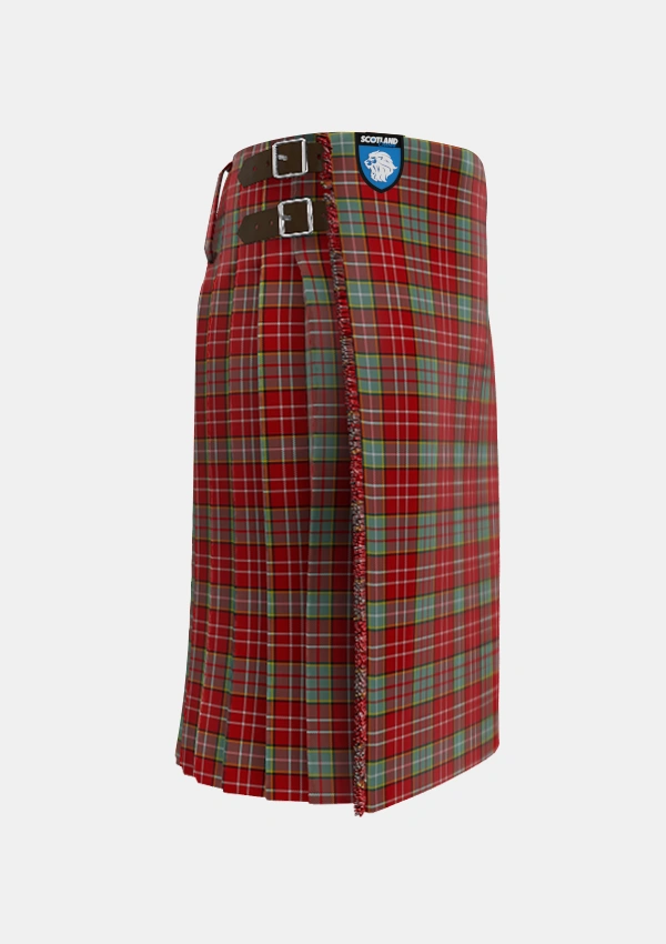 Traditional_Ogilvie_3_Tartan_467_kilt_right_image_with_pleated_design_and_adjustable_buckles_for_men
