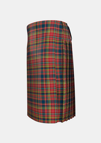 Traditional_Ogilvy_2_Tartan_3240_kilt_left_image_with_pleated_design_and_adjustable_buckles_for_men