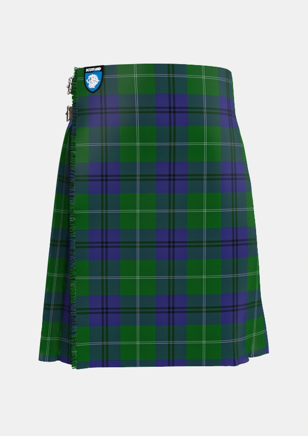 Traditional_Oliphant_2_Tartan_242_kilt_front_image_with_pleated_design_and_adjustable_buckles_for_men