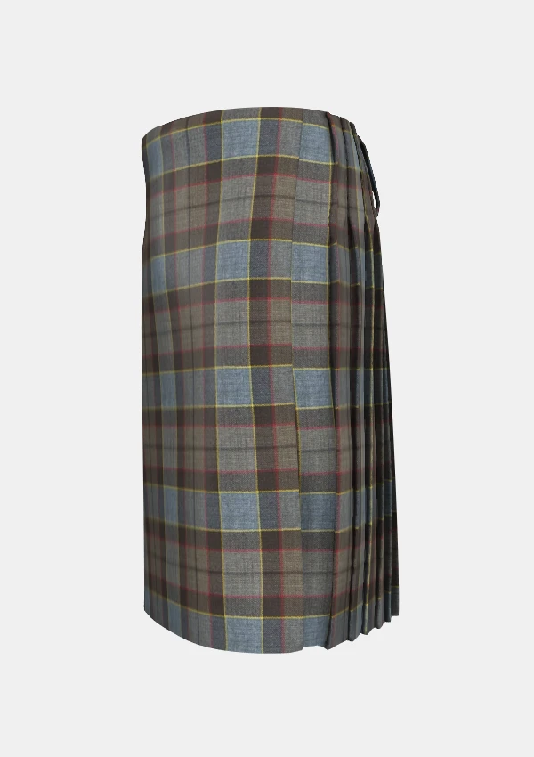Traditional_Outlander_tartan_left_image_with_pleated_design_and_adjustable_buckles_for_men