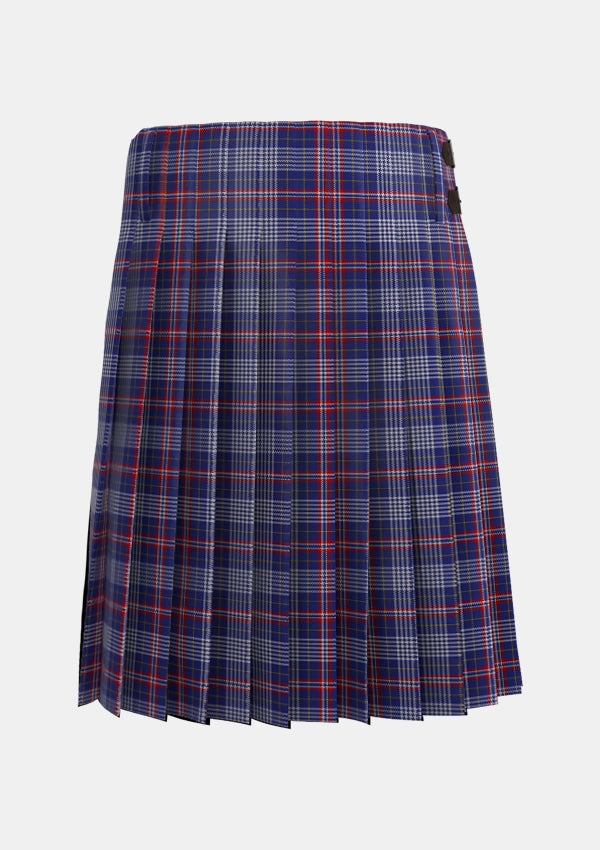 Traditional_Parker_Dress_USA_Tartan_6446_kilt_back_image_with_pleated_design_and_adjustable_buckles_for_men