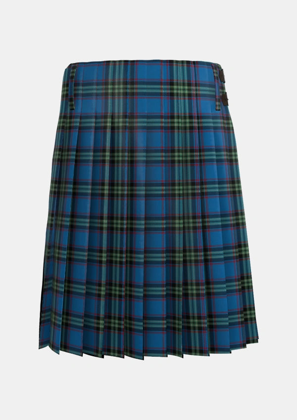 Traditional_Parr_Tartan_439_kilt_back_image_with_pleated_design_and_adjustable_buckles_for_men