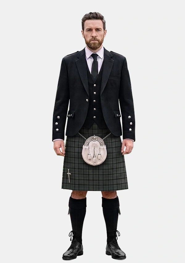 Traditional_Patterson_Robert_Family_Tartan_Kilt_and_Argyle_Jacket_Kilt_Outfits_front_image