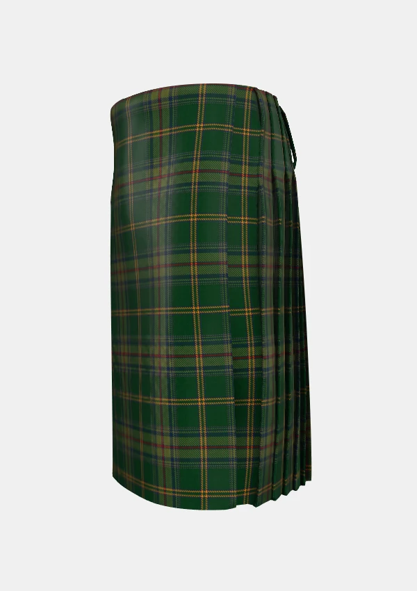 Traditional_Perth_County_Tartan_kilt_11714_left_image_with_pleated_design_and_adjustable_buckles_for_men