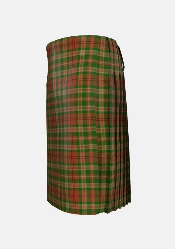 Traditional_Pierce_Tartan_kilt_left_image_with_pleated_design_and_adjustable_buckles_for_men