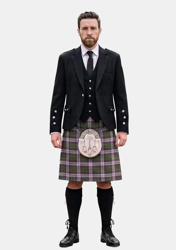 Traditional_Prickly_Thistle_Tartan_10805_Kilt_and_Argyle_Jacket_Kilt_Outfits_front_image