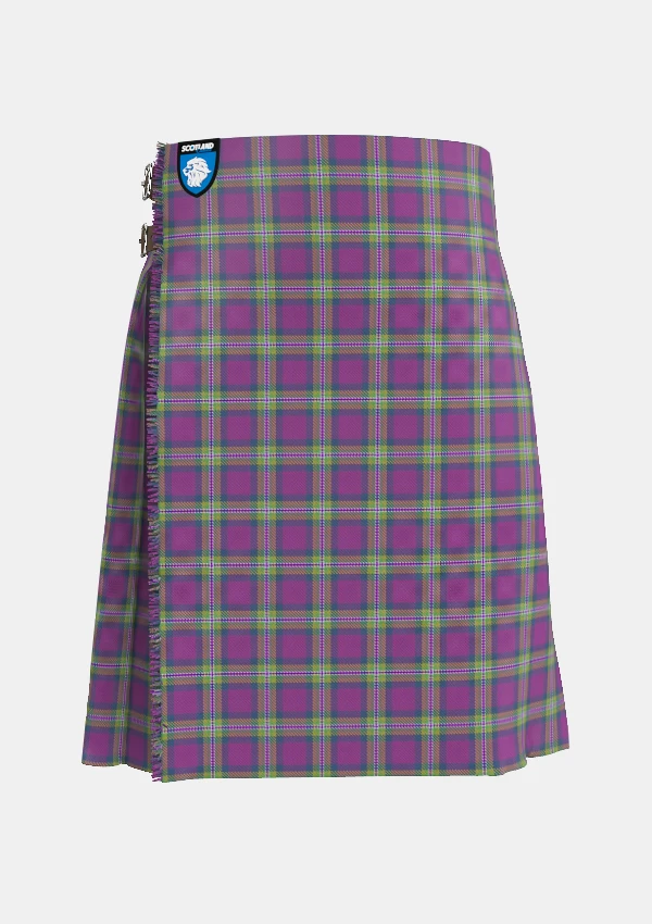Traditional_Pride_of_Dornoch_Tartan_kilt_front_image_with_pleated_design_and_adjustable_buckles_for_men