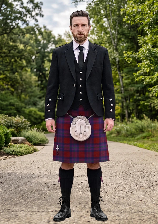 Traditional_Pride_of_Scotland_Autumn_Tartan_Kilt_and_Argyle_Jacket_Kilt_Outfit_front_image