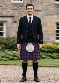 Traditional_Pride_of_Scotland_tartan_2469_Kilt_and_Argyle_Jacket_Kilt_Outfit_front_image