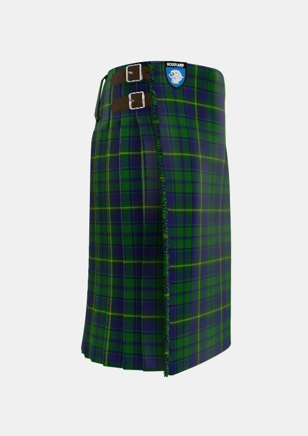 Traditional_Princess_Beatrice_Hunting_Tartan_545_kilt_right_image_with_pleated_design_and_adjustable_buckles_for_men