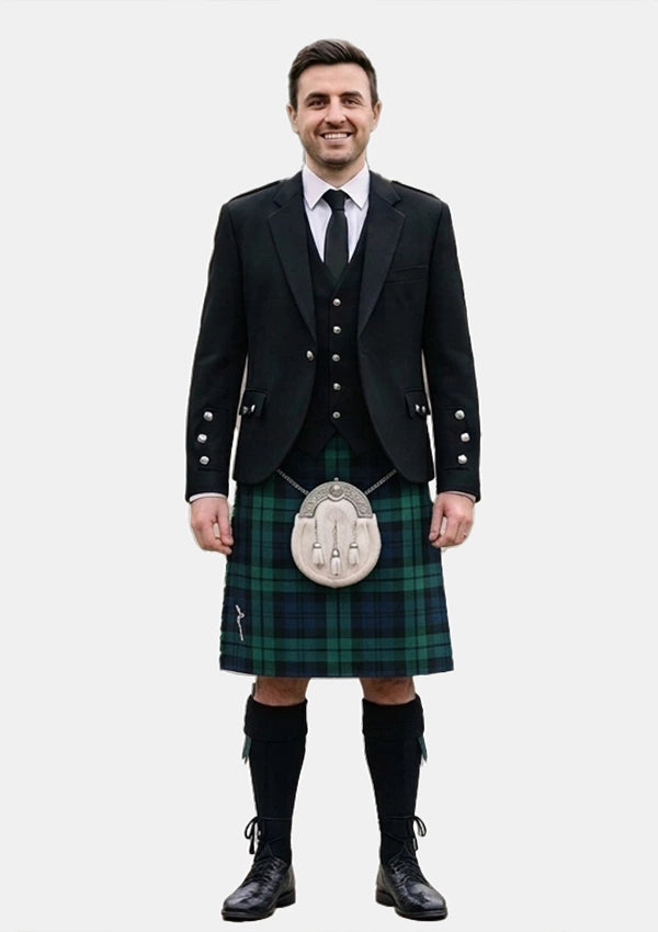 Traditional_Pringle_Tartan_2816_Kilt_and_Argyle_Jacket_Kilt_Outfits_front_image