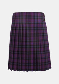 Traditional_Purple_Tartan_kilt_back_image_with_pleated_design_and_adjustable_buckles_for_men