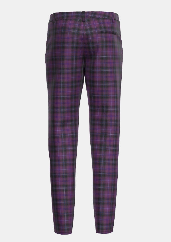 Maßgefertigte Lila Tartan Hose	